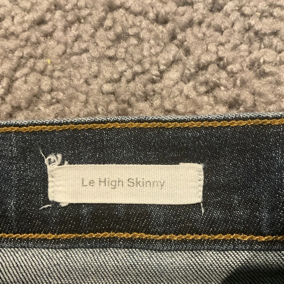 Frame Denim Le High Skinny Jeans Denim Pants Y2K Vintage sz 31 - Picture 4 of 6